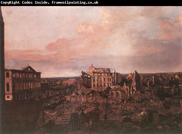 BELLOTTO, Bernardo Dresden, the Ruins of the Pirnaische Vorstadt